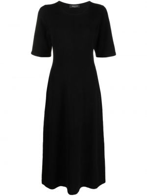 Kleid mit rundem ausschnitt Fabiana Filippi schwarz