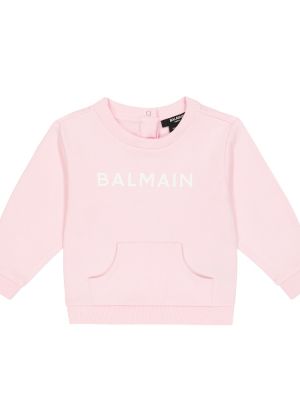 Trøje bomuld hættetrøje for piger Balmain Kids pink