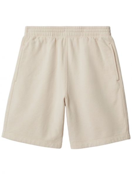 Shorts mit stickerei aus baumwoll Burberry beige
