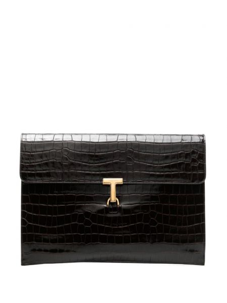 Læder clutch Tom Ford brun