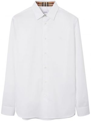 Koszula bawełniana Burberry biała