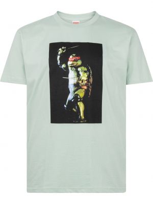 T-shirt con stampa Supreme verde