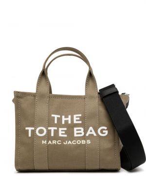 Bevásárlótáska nyomtatás Marc Jacobs barna