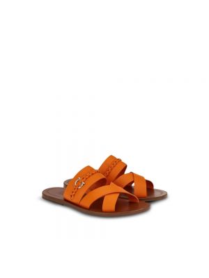 Sandalias de punta abierta Salvatore Ferragamo naranja