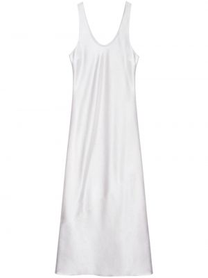 Σατέν μάξι φόρεμα Anine Bing ασημί