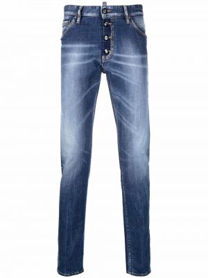 Distressed jeans mit normaler passform Dsquared2 blau