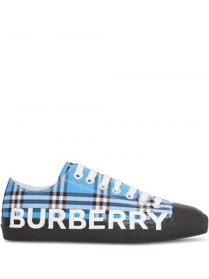 Кроссовки с принтом Burberry, синий