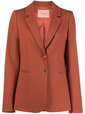 Lang blazer Twinset brun