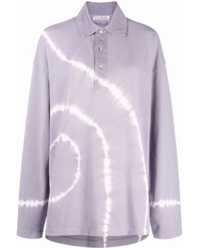 Camisa con estampado tie dye Acne Studios violeta