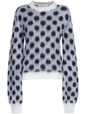 Sweter w grochy relaxed fit Marni