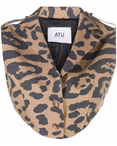 Top con estampado leopardo Atu Body Couture