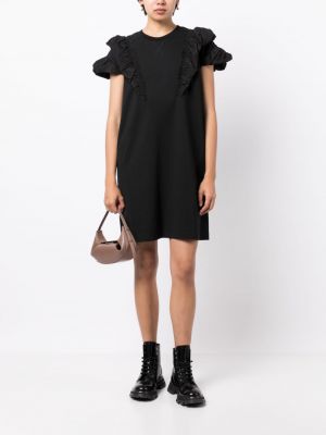 Mini šaty s volány Jnby černé