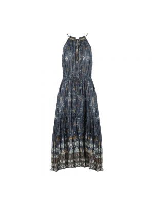 Sukienka długa Isabel Marant Etoile niebieska