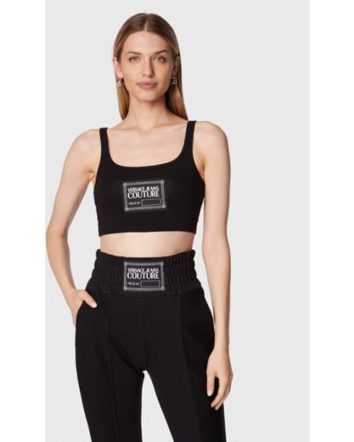 Farmer slim fit gyapjú felső Versace Jeans Couture - fekete