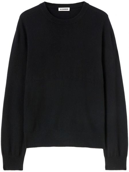 Кашмирен дълъг пуловер Jil Sander черно