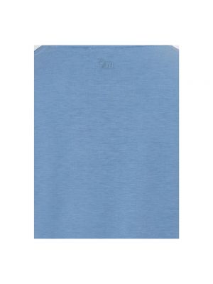 Camisa de seda de algodón Colombo azul