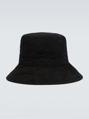 Памучна шапка Jil Sander черно