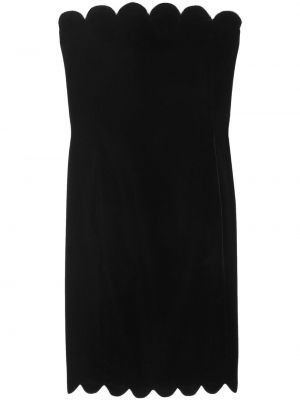 Кадифена вечерна рокля Saint Laurent черно
