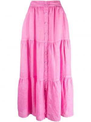 Lniana spódnica 120% Lino różowa