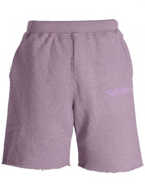 Bombažne kratke hlače Aries vijolična