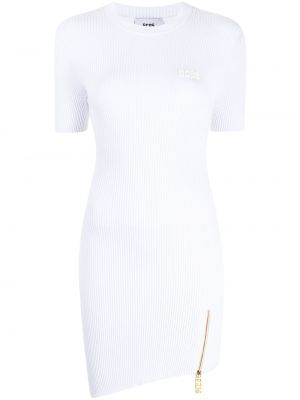 Асиметрична коктейлна рокля Gcds бяло