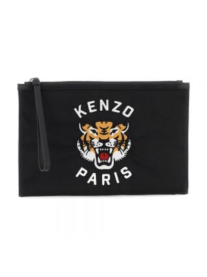 Clutch mit taschen mit tiger streifen Kenzo schwarz
