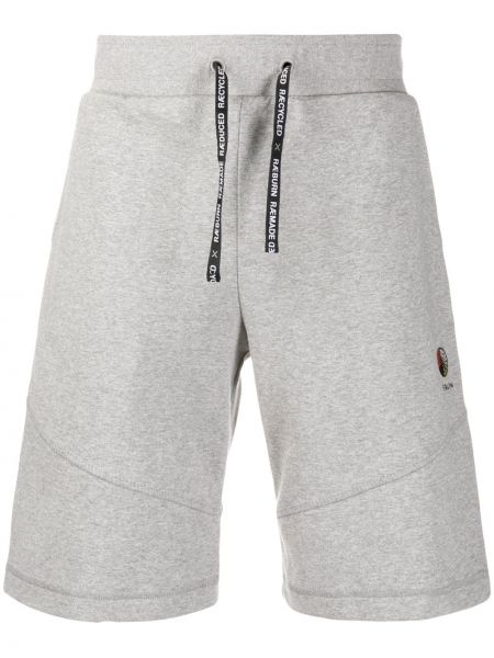 Pantalones cortos deportivos con bordado Raeburn gris