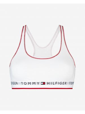 Bralet bawełniane Tommy Hilfiger - biały