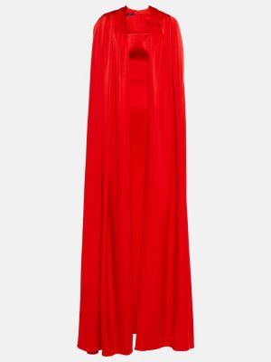 Vestido largo de crepé Alex Perry rojo
