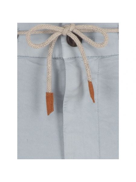 Pantalones chinos de algodón Eleventy azul