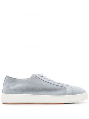 Wildleder sneaker Santoni blau