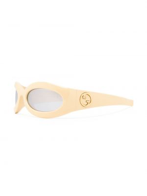 Lunettes de soleil à motif géométrique Gucci Eyewear beige