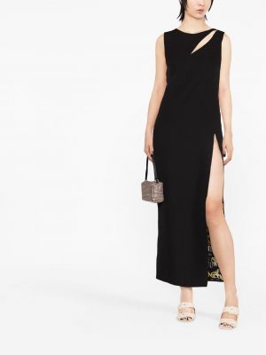 Dlouhé šaty Versace Jeans Couture černé
