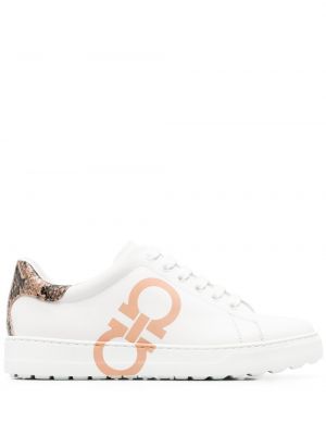 Sneakers με σχέδιο Ferragamo λευκό