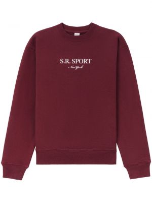 Sweat col rond col rond Sporty & Rich rouge