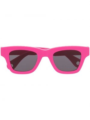 Kwadratowe okulary przeciwsłoneczne Jacquemus - różowy