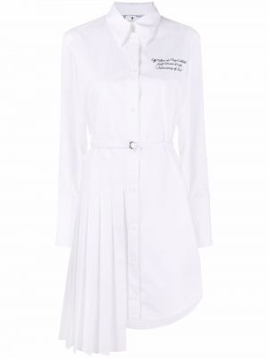 Robe chemise asymétrique Off-white