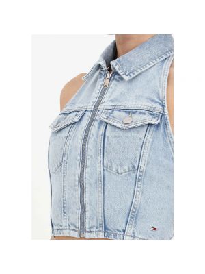 Crop top Tommy Jeans azul