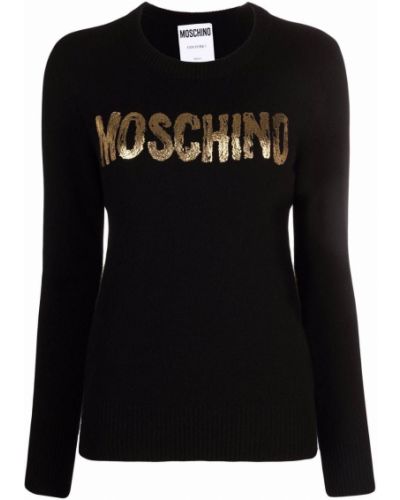 Jersey de tela jersey Moschino negro