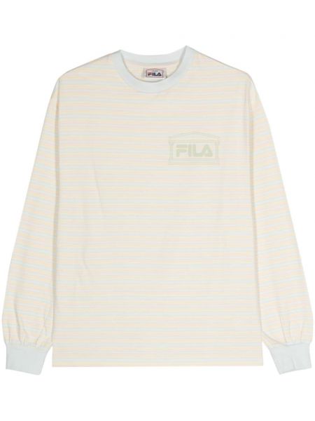 T-shirt mit print Fila gelb