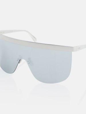 Oversized sluneční brýle Celine Eyewear stříbrné