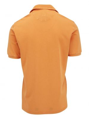 Polo en coton avec manches courtes Fedeli orange