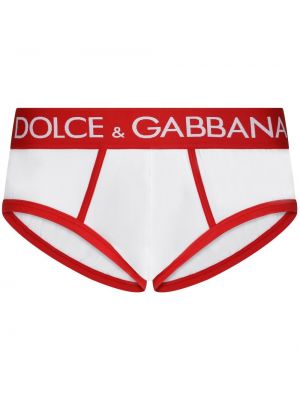 Bomull boksershorts Dolce & Gabbana hvit