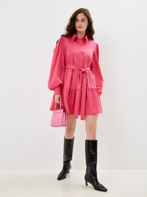 Платье-рубашка Trendyangel розовое