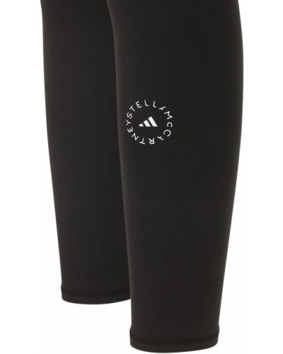Punčocháče s vysokým pasem Adidas By Stella Mccartney černé