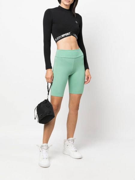 Sport shorts mit print Plein Sport grün