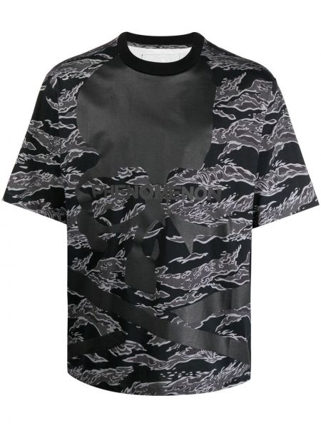 T-shirt con stampa camouflage Mastermind World nero