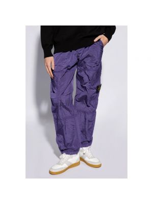 Pantalones cargo Stone Island violeta
