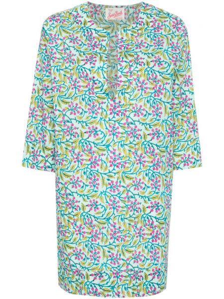Ravna haljina s cvjetnim printom s printom Mc2 Saint Barth