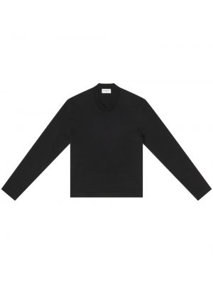 Sweatshirt mit v-ausschnitt Balenciaga schwarz